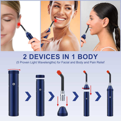 Beli 5 Panjang Gelombang Cold Sore Red Light Therapy Torch Red Light Therapy Flashlight pembuatan online