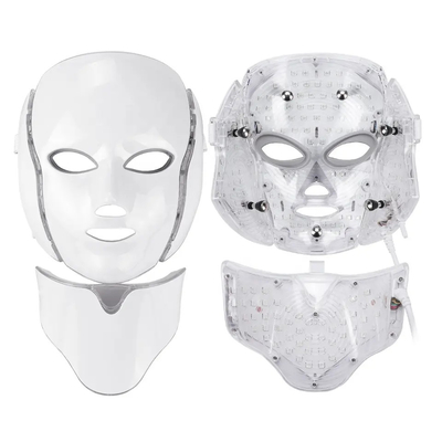 Beli 7 Warna LED Masker Fototerapi Cahaya Terapi Kecantikan Kulit Wajah Dan Leher pembuatan online