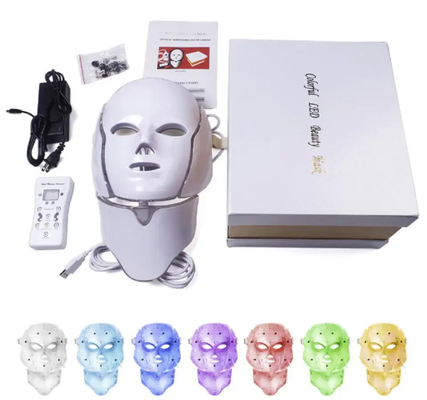 Beli Face Spa 7 Color Photon Mask Skin Rejuvenation Led Light Therapy Infrared Mask pembuatan online