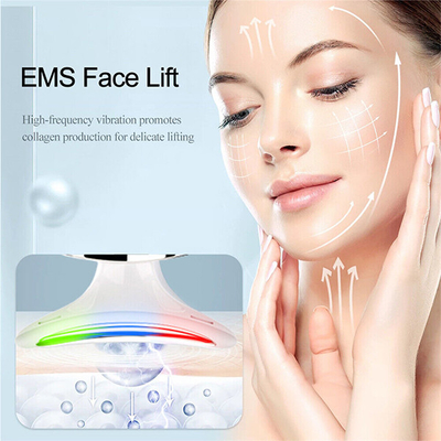 Beli EMS LED Light Therapy Lifting Massager leher wajah Anti-kisut Perangkat pembuatan online