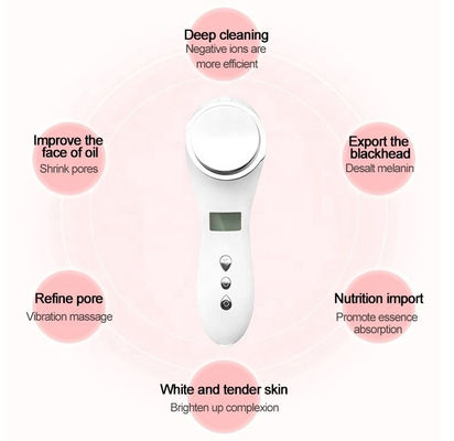 Beli Perangkat Kecantikan Wajah 1000mAh Pendingin Panas Galvanic Ion Facial Massager pembuatan online