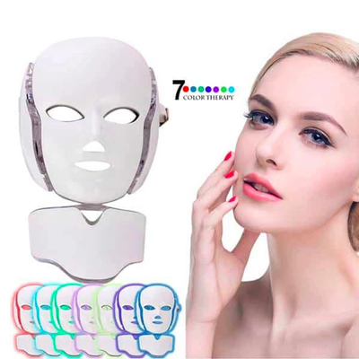 Beli PDT Photon Light Terapi Kecantikan Kulit Wajah 7 Warna Masker Wajah LED pembuatan online