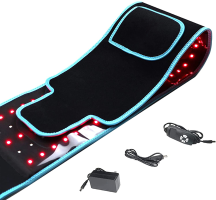 Sabuk Terapi Cahaya LED Inframerah Merah 850nm 660nm Bungkus Pereda Sakit Punggung