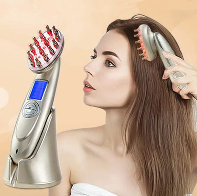 Sikat Rambut Laser Listrik Rambut Pertumbuhan EMS sisir Infrared Pijat sisir