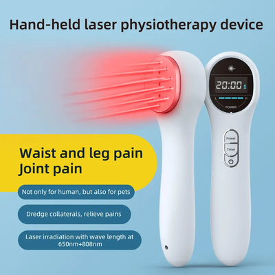 LLLT Peralatan Terapi Laser Dingin Handheld 808nm 650nm Perawatan Fisik
