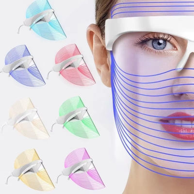 7 Warna LED Topeng Cahaya Kecantikan Topeng Rumah Wajah Photon Rejuvenation Topeng Listrik Topeng